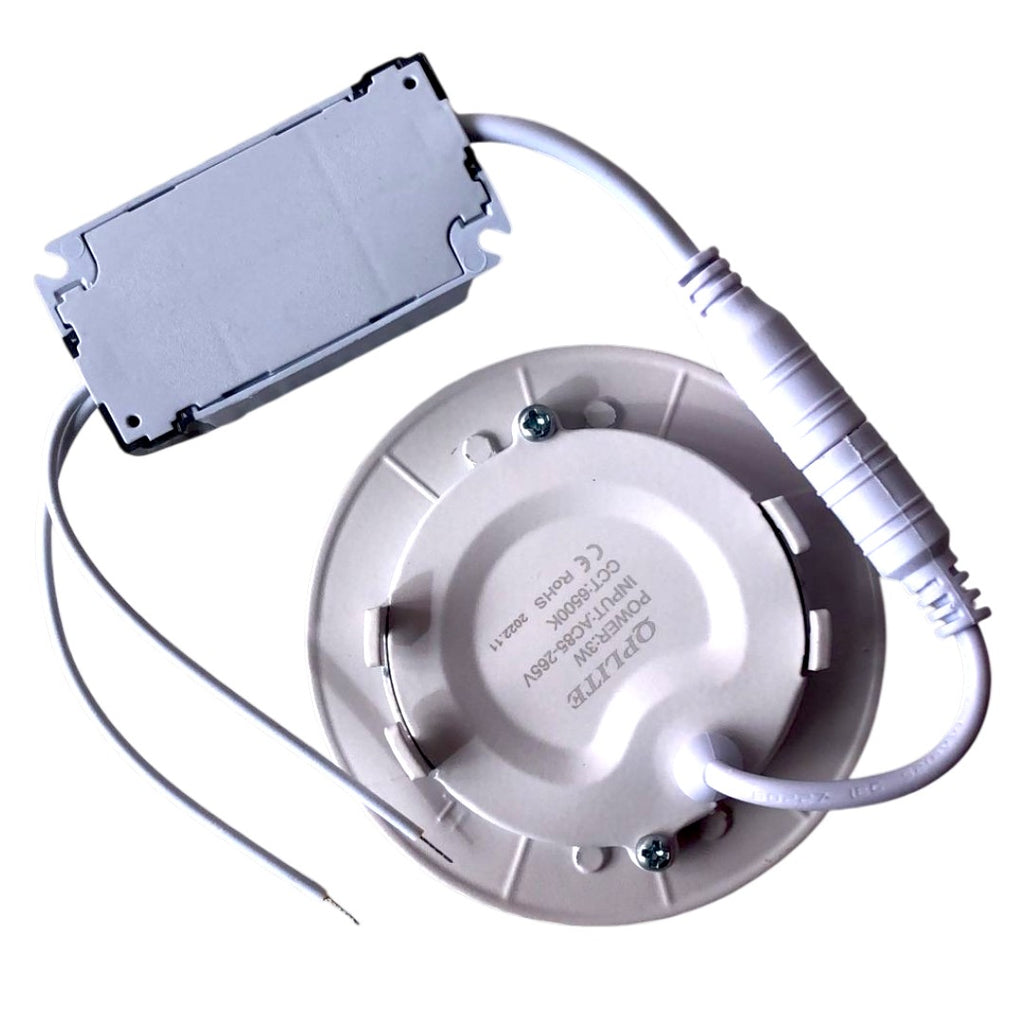 PANEL LED BLANCO DE 3W/EMPOTRABLE LUZ BLANCA