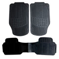 MOQUETA CAUCHO UNIVERSAL 3 PIEZAS NEGRO