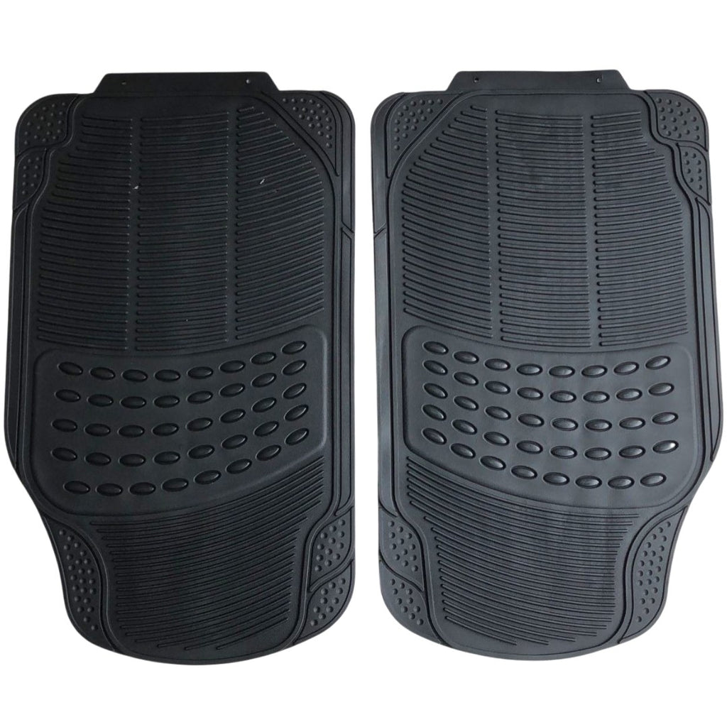 MOQUETA CAUCHO UNIVERSAL 3 PIEZAS NEGRO