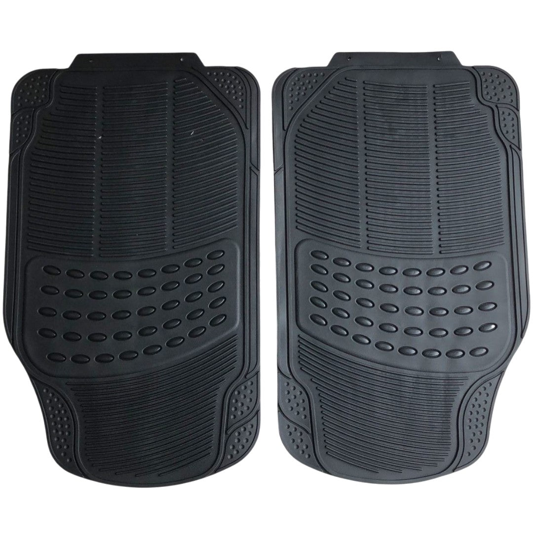 MOQUETA CAUCHO UNIVERSAL 3 PIEZAS NEGRO