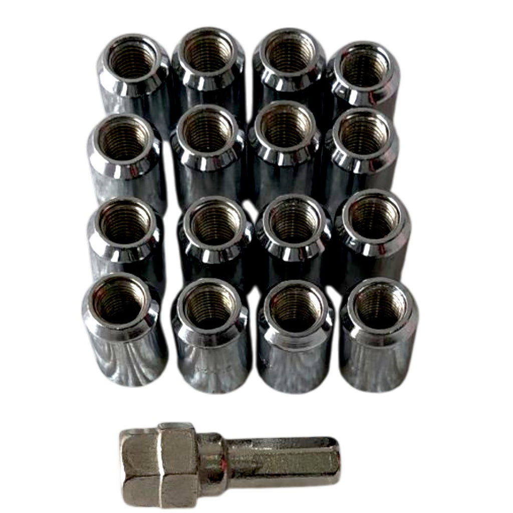 JUEGO DE TUERCA DE SEGURIDAD 16PCS HW-GZLM-214-1.5 (12MM X 1.50)/ PLATEADO