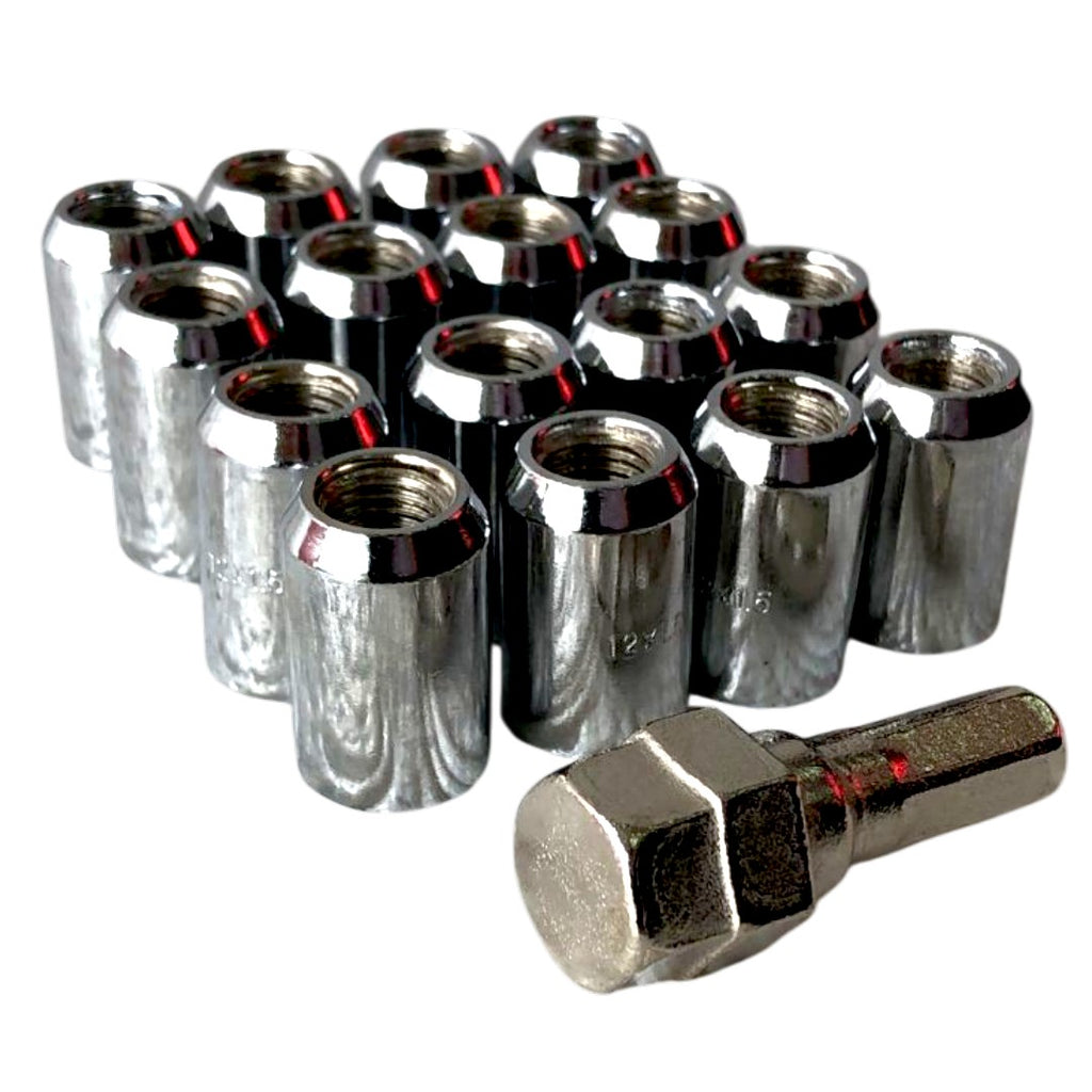 JUEGO DE TUERCA DE SEGURIDAD 16PCS HW-GZLM-214-1.5 (12MM X 1.50)/ PLATEADO