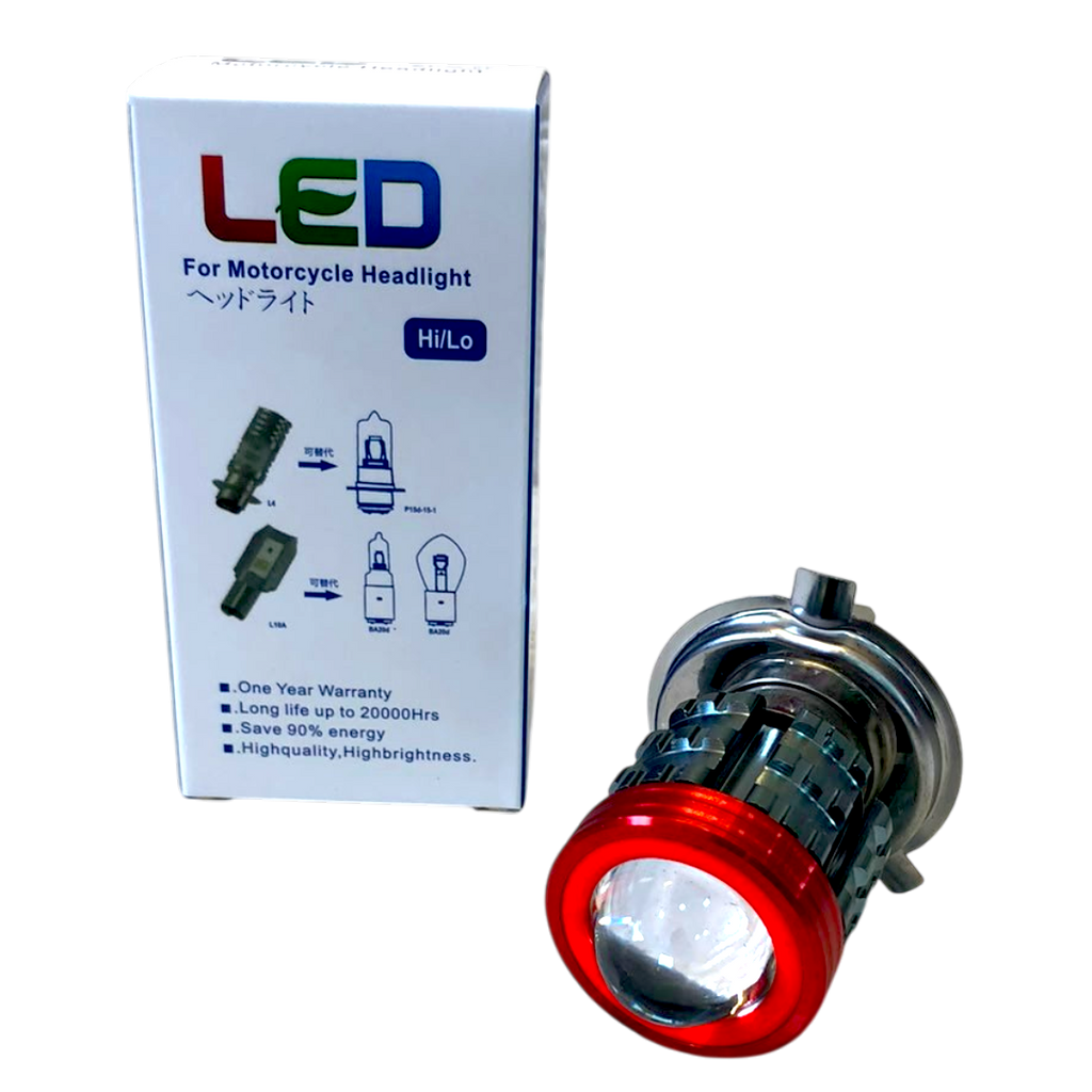 FOCO LED H4 BICOLOR PARA MOTO HW- MTDD-358