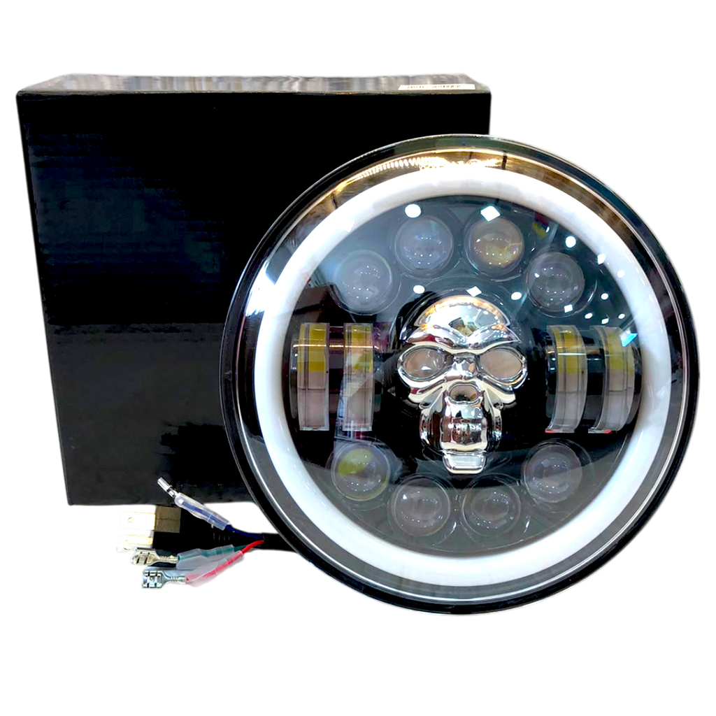 FARO LED REDONDO 7" CALAVERA RGB