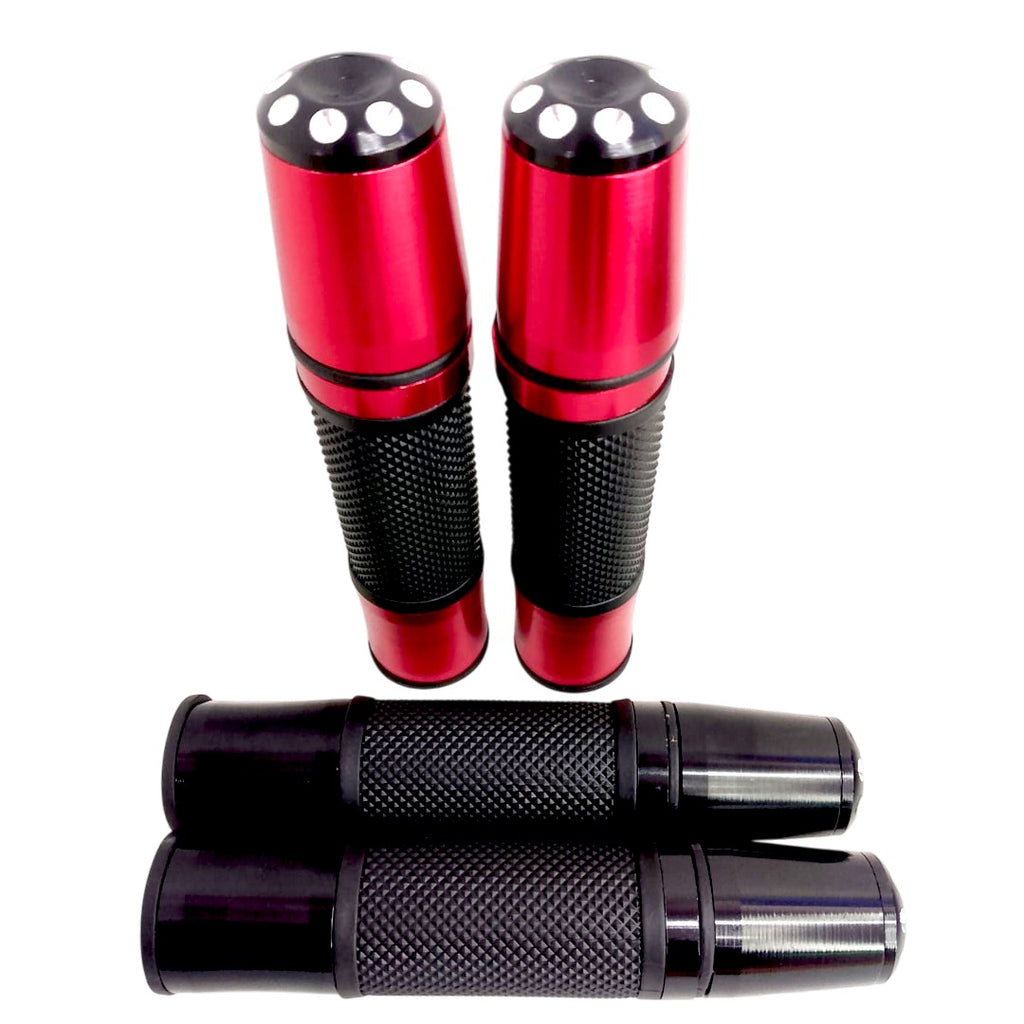 EMPUÑADURA DE MOTO NEGRO-ROJO