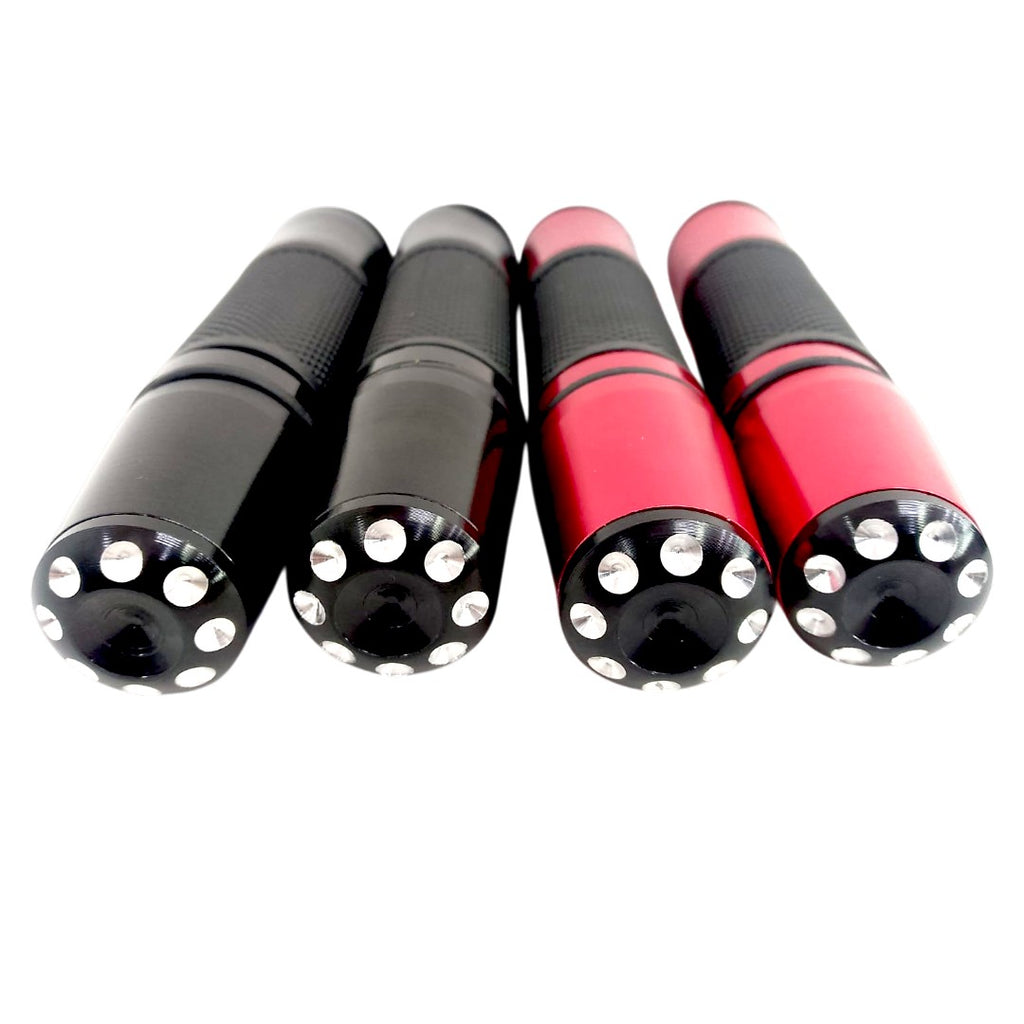 EMPUÑADURA DE MOTO NEGRO-ROJO