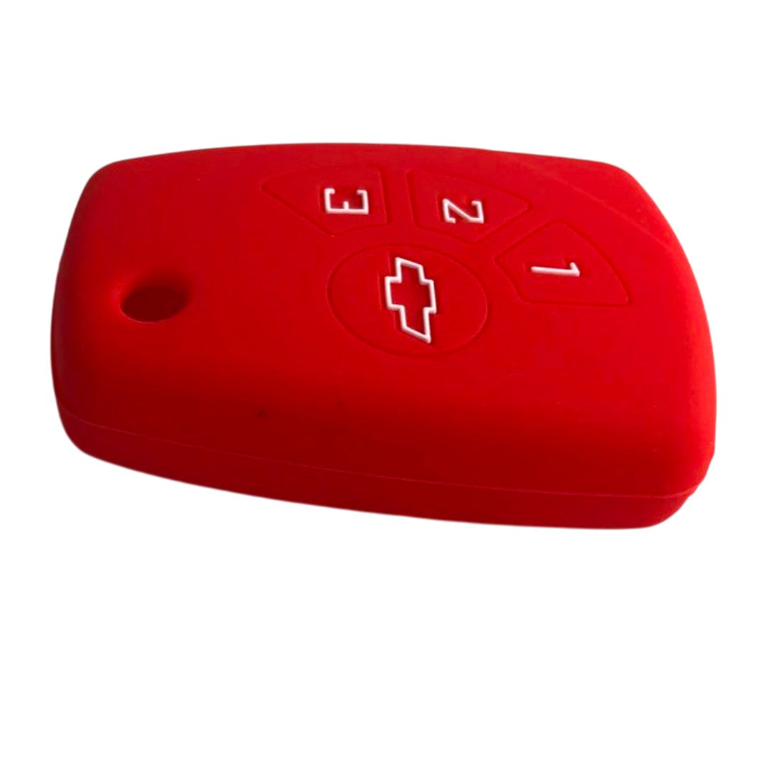ESTUCHE SILICION PARA LLAVES ROJO-NEGRO
