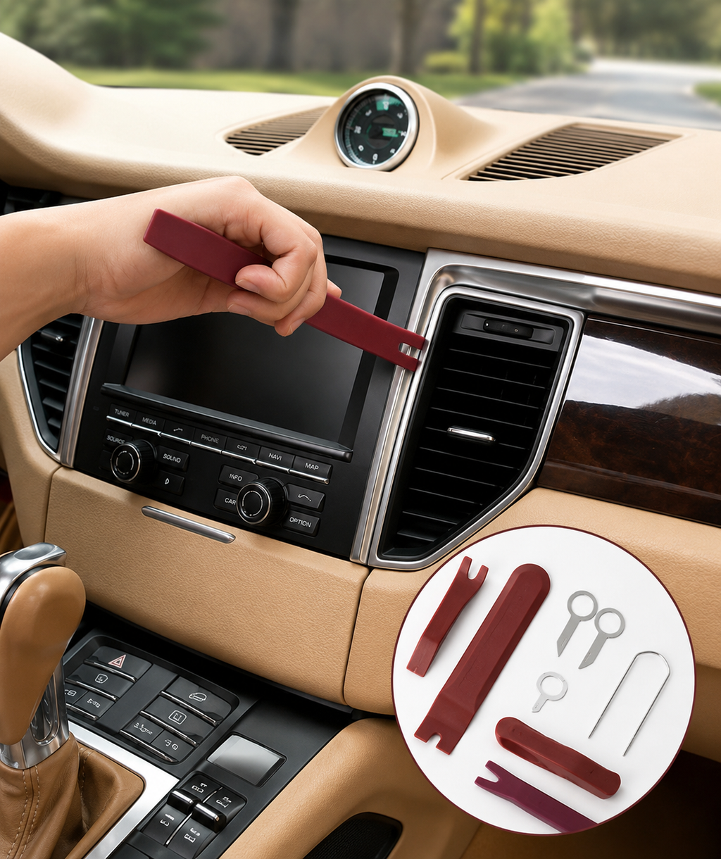 KIT DE HERRAMIENTAS PARA DESMONTAJE INTERIOR DE AUTO