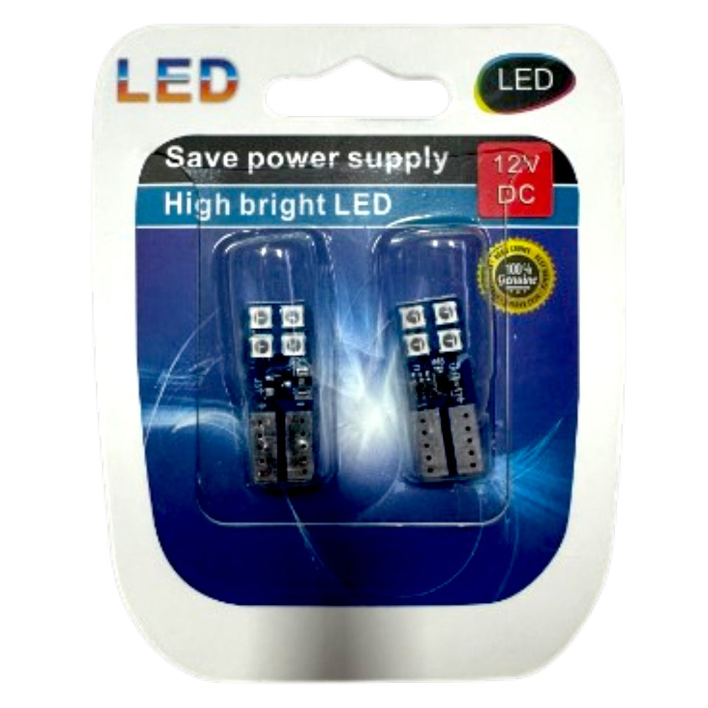 FOCO LED UÑA T10-8SMD STROBER SIN GOMA