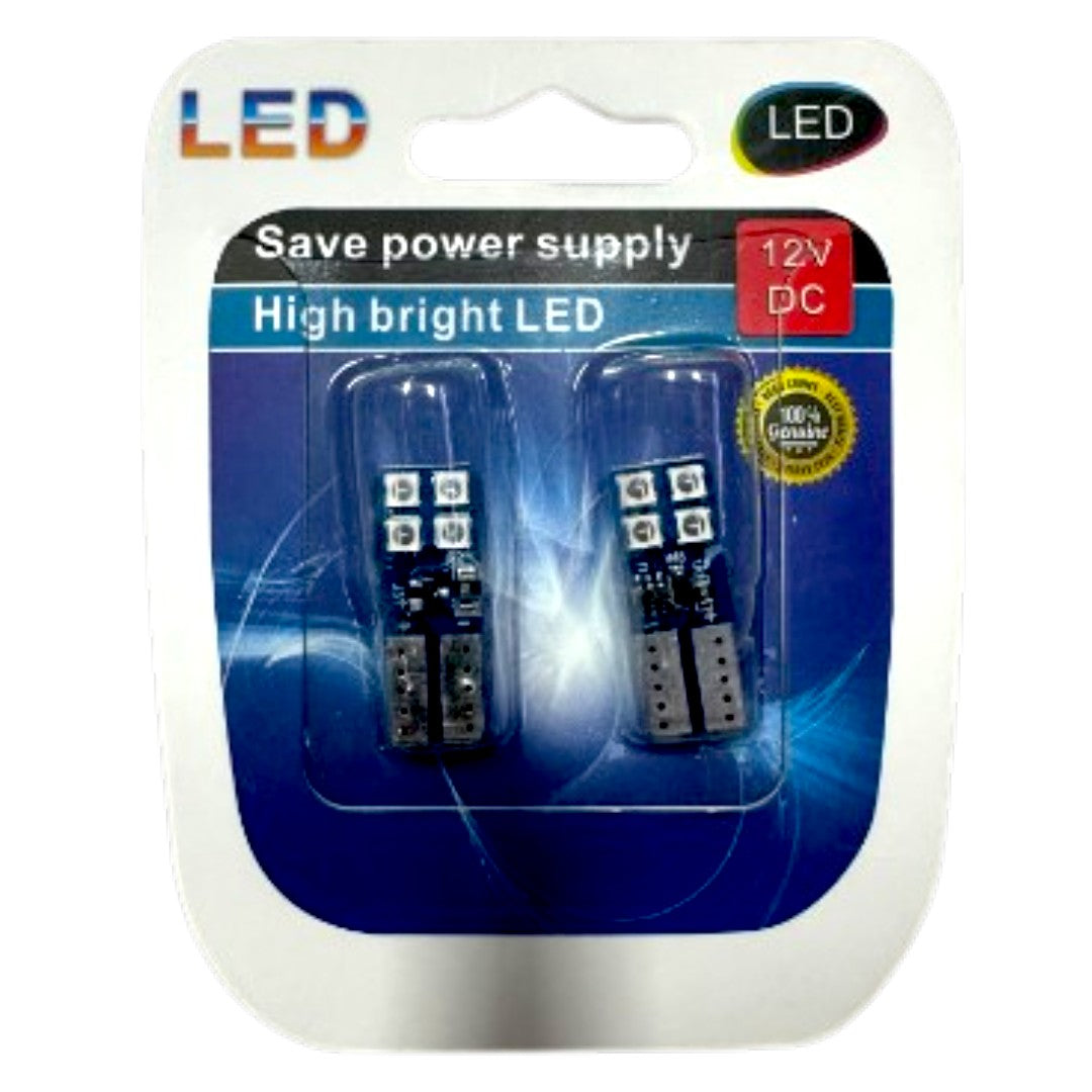 FOCO LED UÑA T10-8SMD STROBER SIN GOMA