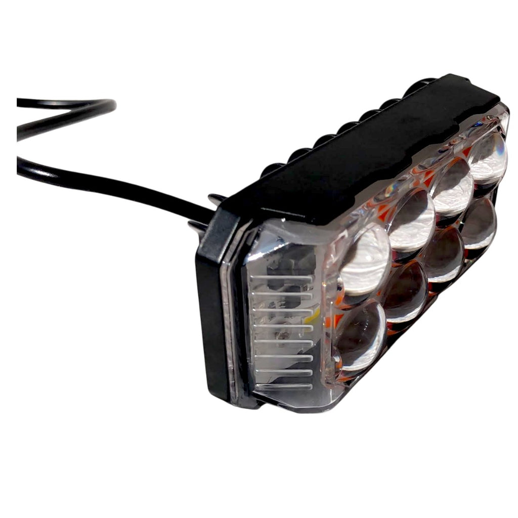 PROYECTOR LED DE 8 LUPAS FRANAJA ROJA W+Y+RGB+STROBER