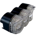 PROYECTOR LED DE 3 LUPAS CARCAZA TRASPARENTE W+Y+RGB+STROBER 90-60V