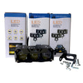 PROYECTOR LED DE 3 LUPAS CARCAZA NEGRA W+Y+ STROBER 90-60V
