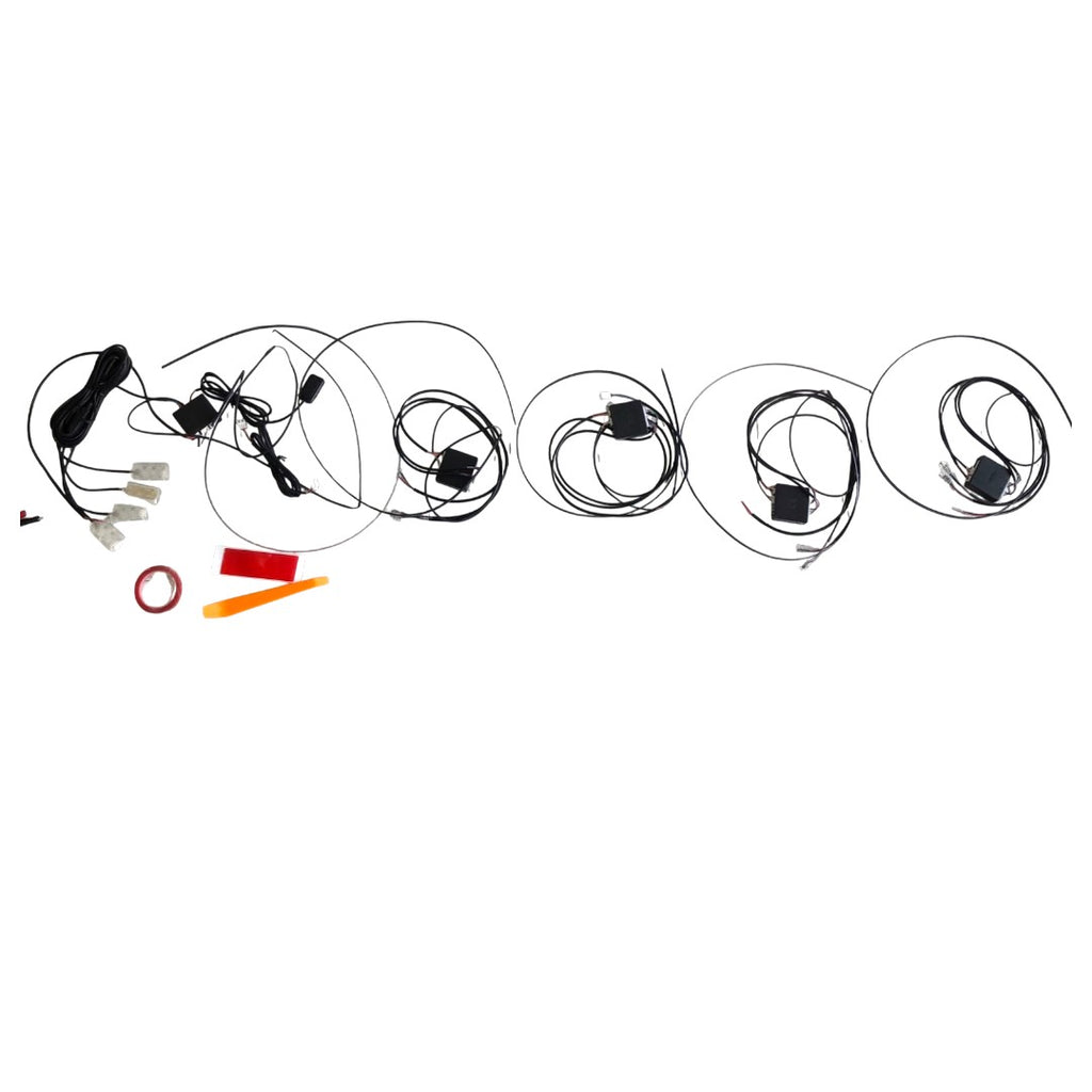 KIT ILUMINACION LED RGB (RGBIC) PARA TABLERO Y PUERTAS 5PCS